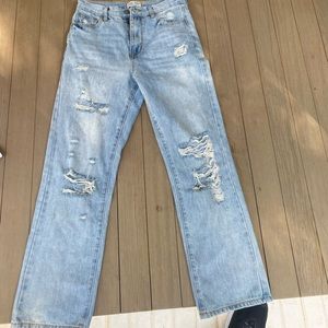 Blank Paige mom jeans